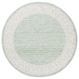 Safavieh Ebony 6'-0" x 6'-0" Rug in Green / Ivory