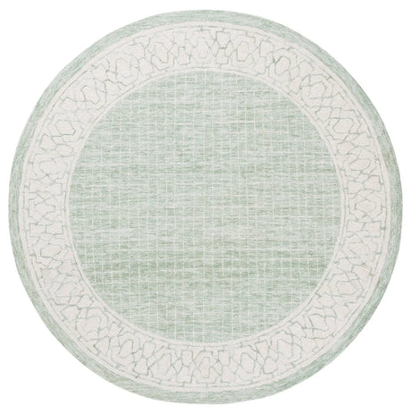 Safavieh Ebony 6'-0" x 6'-0" Rug in Green / Ivory