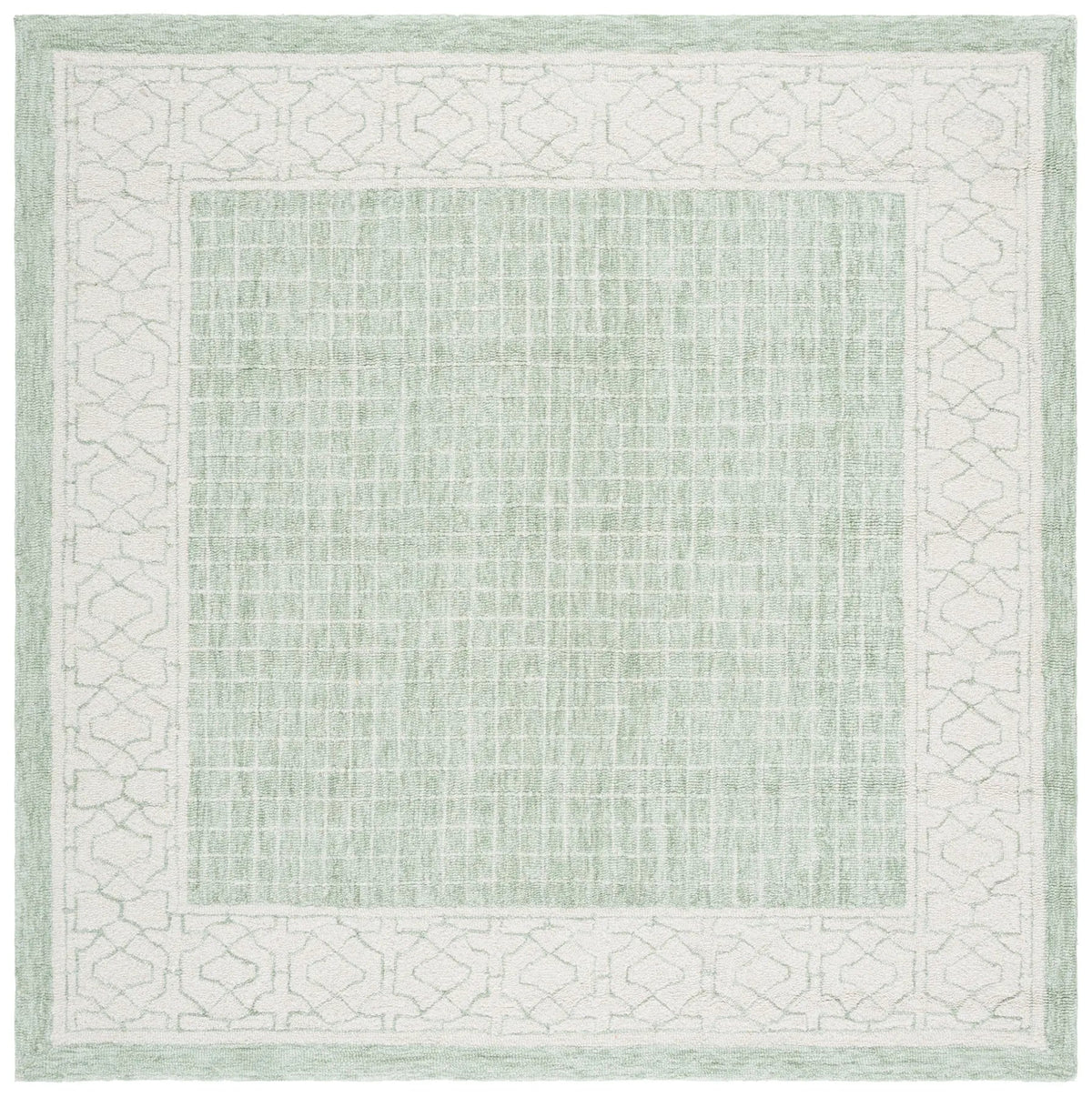 Safavieh Ebony 6'-0" x 6'-0" Rug in Green / Ivory