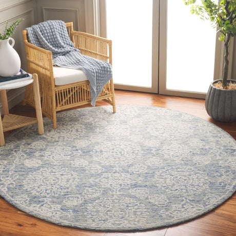 Safavieh Ebony Ebn305M Ivory/Blue Rug - Safavieh - ebn305m - 6r