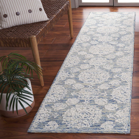 Safavieh Ebony Ebn305M Ivory/Blue Rug - Safavieh - ebn305m - 6r