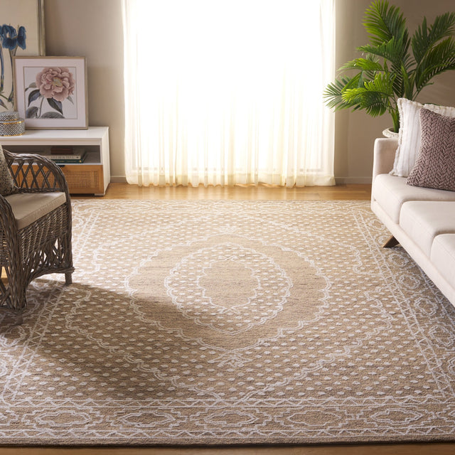 Safavieh Ebony Ebn306T Ivory/Brown Rug - Safavieh - ebn306t - 6r