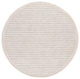 Safavieh Ebony 6'-0" x 6'-0" Rug in Silver / Ivory