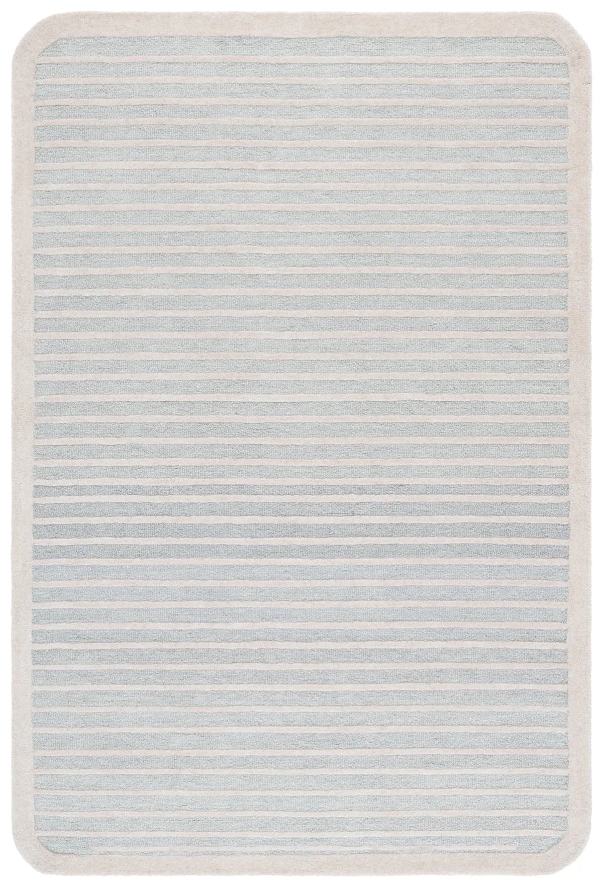 Safavieh Ebony 4'-0" x 6'-0" Rug in Light Blue / Ivory