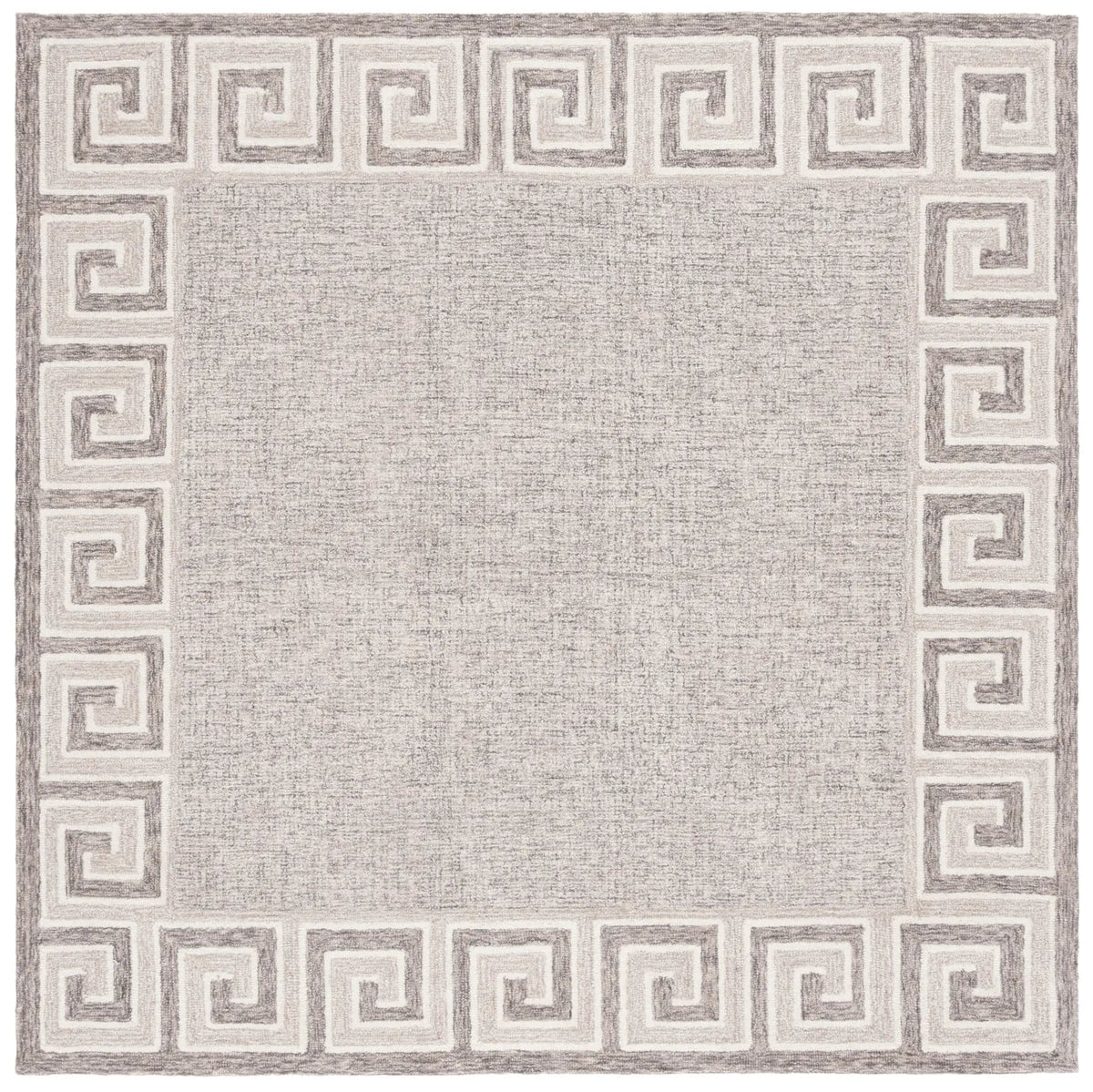Safavieh Ebony 6'-0" x 6'-0" Rug in Dark Grey / Ivory