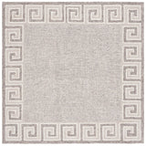 Safavieh Ebony 6'-0" x 6'-0" Rug in Dark Grey / Ivory