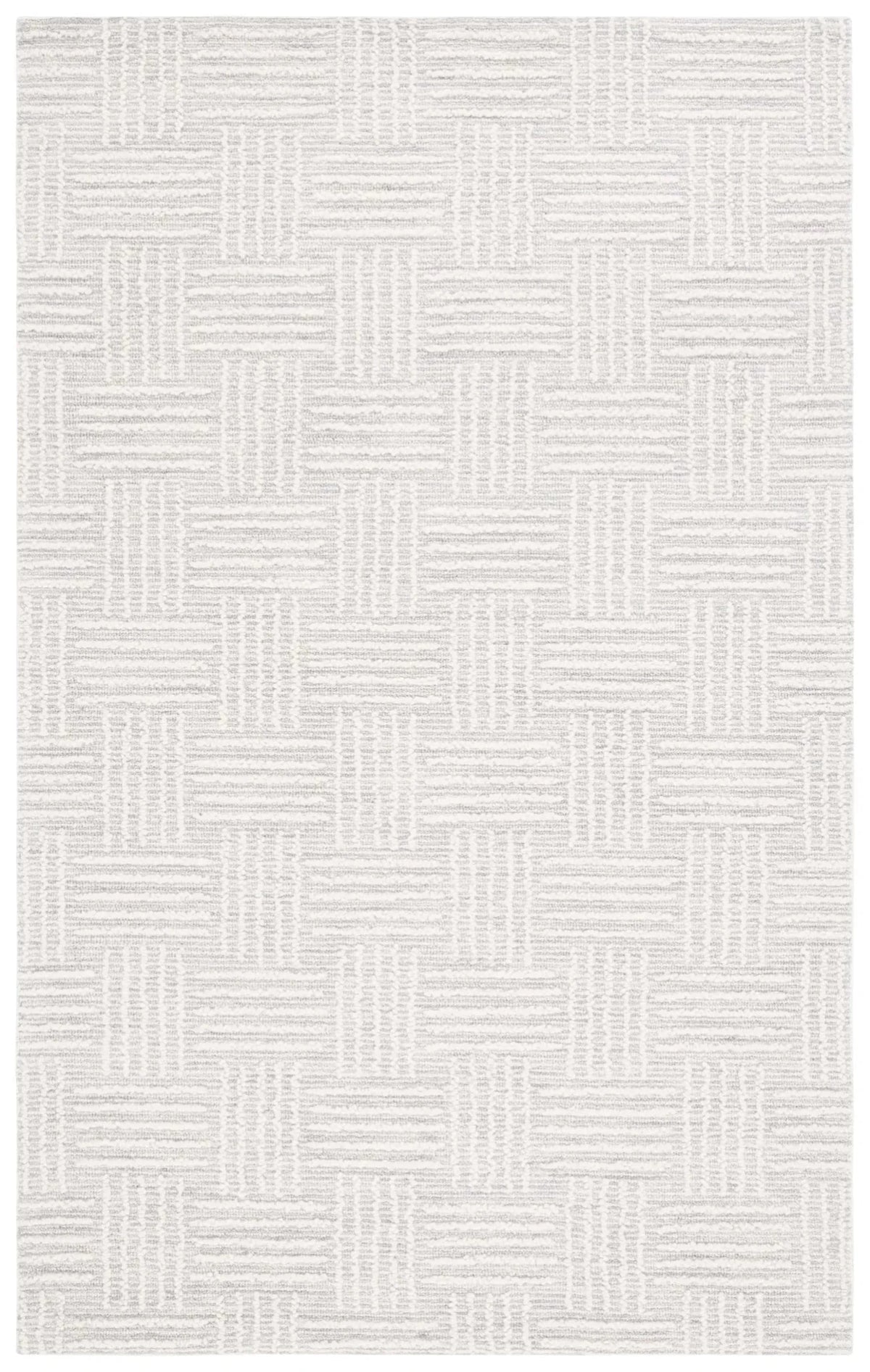 Safavieh Ebony 4'-0" x 6'-0" Rug in Light Grey / Ivory