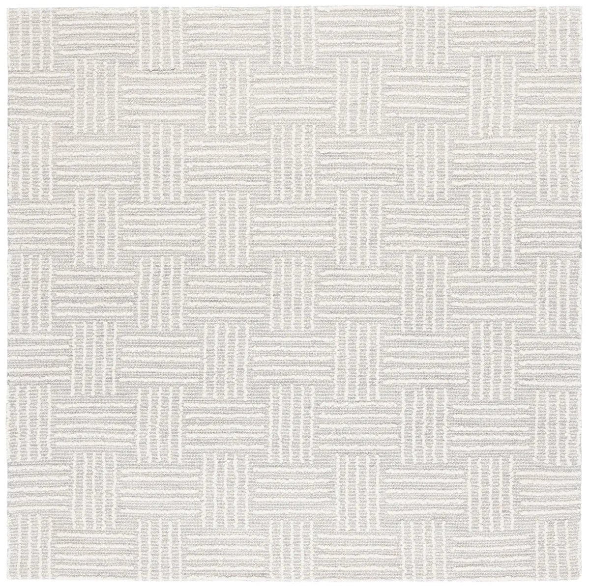 Safavieh Ebony 6'-0" x 6'-0" Rug in Light Grey / Ivory