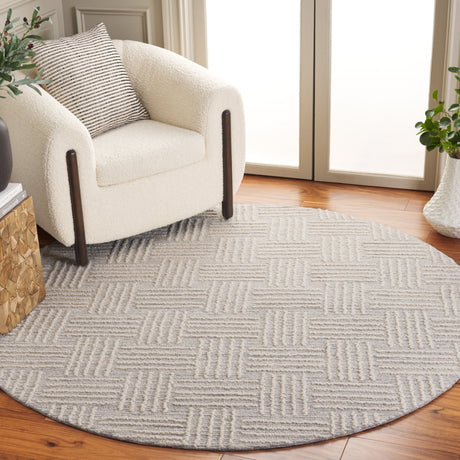 Safavieh Ebony Ebn355F Light Grey/Ivory Rug - Safavieh - ebn355f - 6r