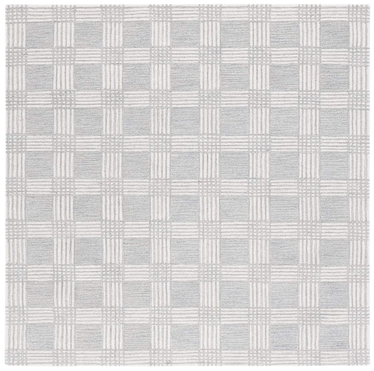 Safavieh Ebony 6'-0" x 6'-0" Rug in Light Grey / Ivory