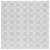Safavieh Ebony 6'-0" x 6'-0" Rug in Light Grey / Ivory