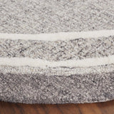 Safavieh Ebony 6'-0" x 6'-0" Rug in Grey / Ivory