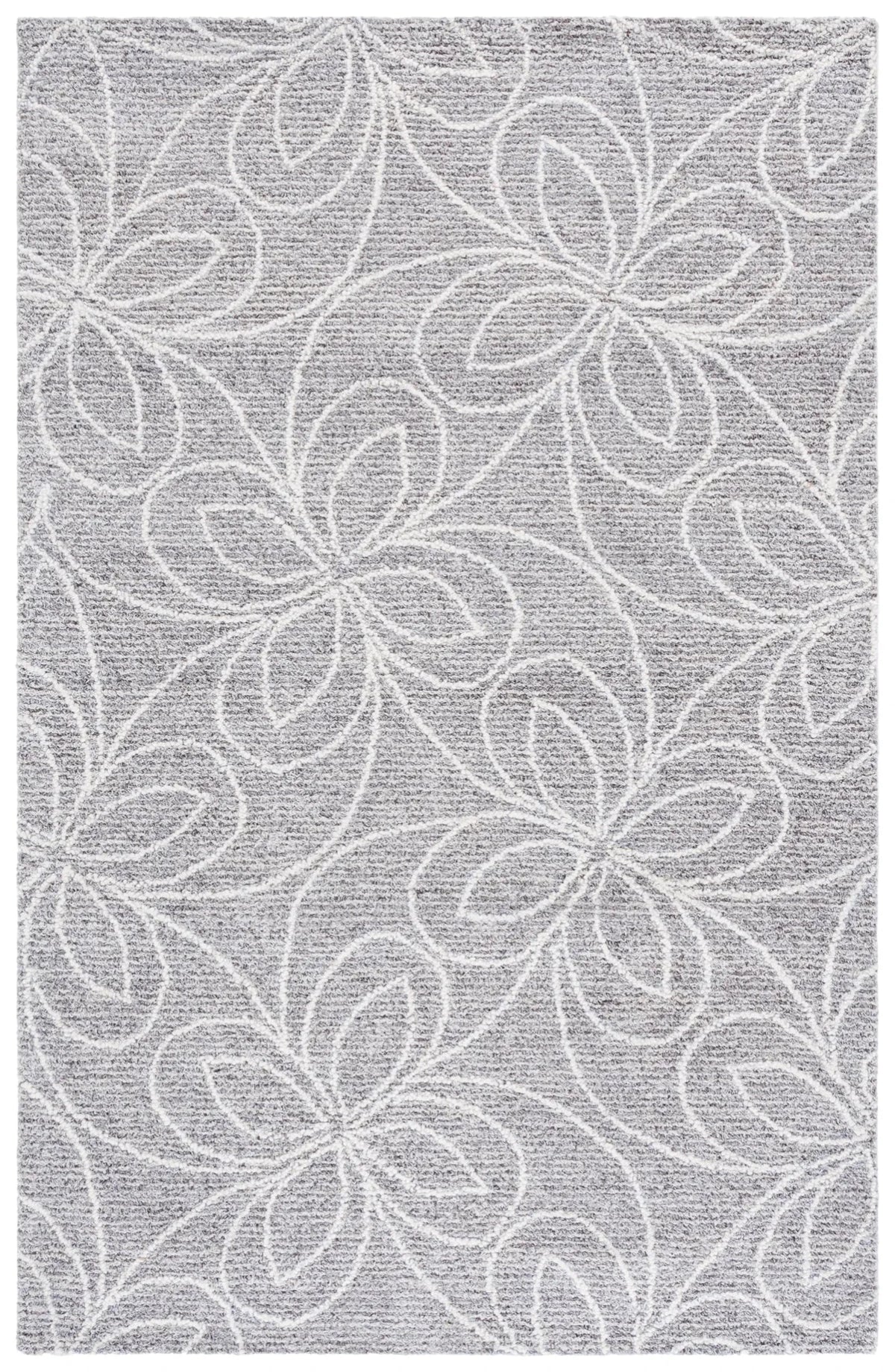 Safavieh Ebony 4'-0" x 6'-0" Rug in Grey / Ivory