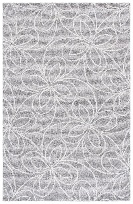 Safavieh Ebony 4'-0" x 6'-0" Rug in Grey / Ivory