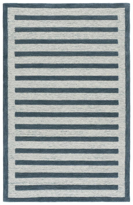Safavieh Ebony 5'-0" x 8'-0" Rug in Blue / Ivory