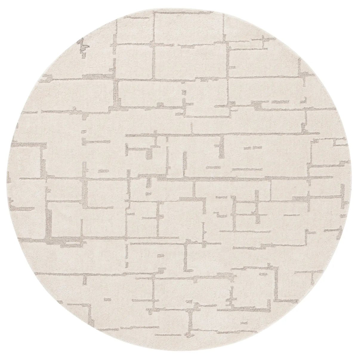 Safavieh Ebony 6'-0" x 6'-0" Rug in Ivory / Grey