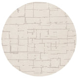 Safavieh Ebony 6'-0" x 6'-0" Rug in Ivory / Grey