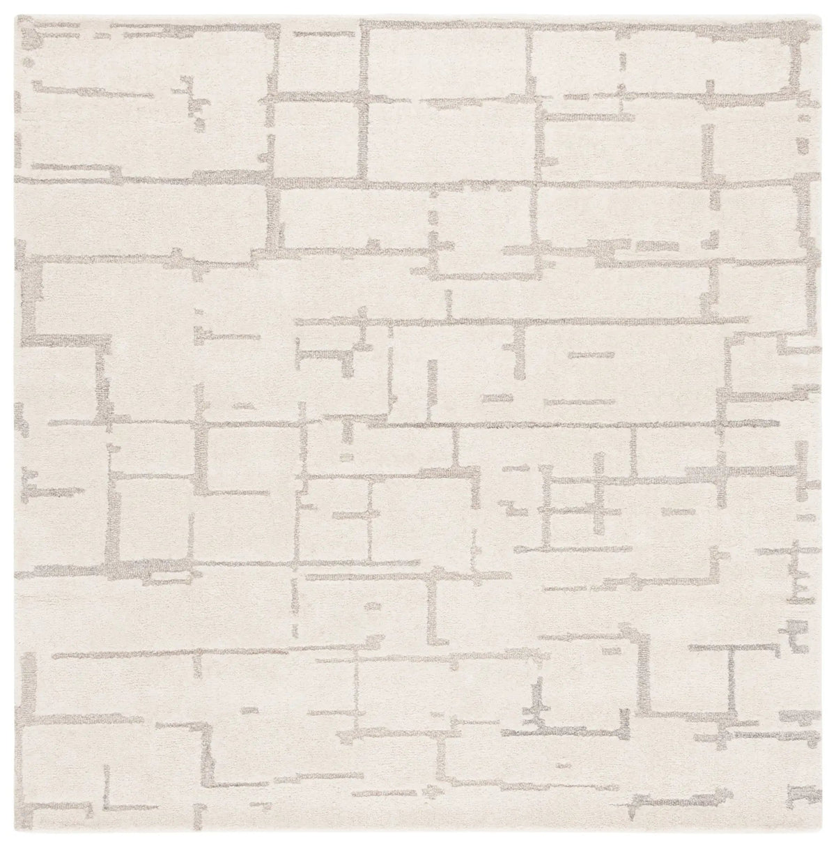 Safavieh Ebony 6'-0" x 6'-0" Rug in Ivory / Grey