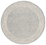 Safavieh Ebony 6'-0" x 6'-0" Rug in Blue / Ivory