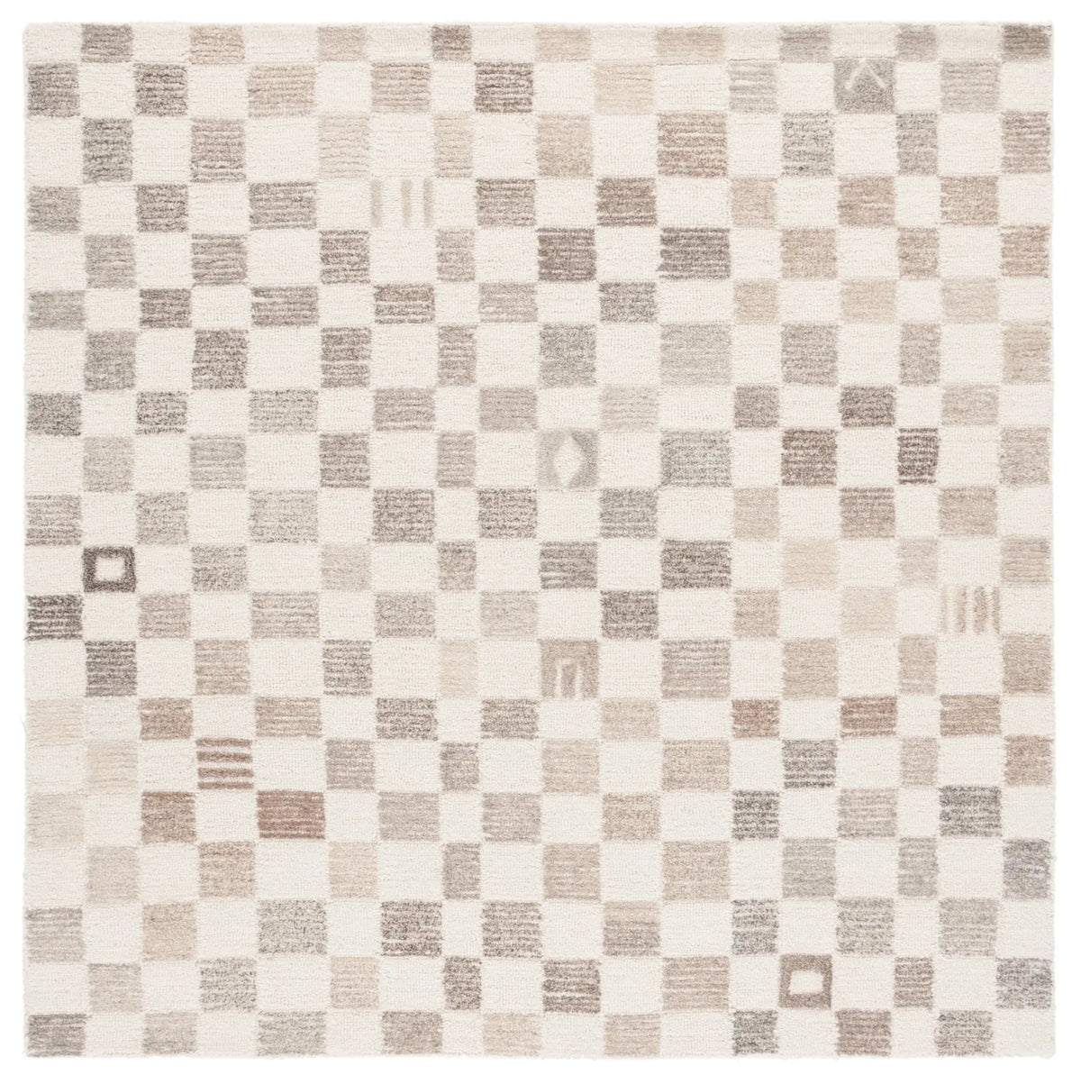 Safavieh Ebony 6'-0" x 6'-0" Rug in Natural / Beige