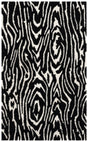 Safavieh Ebony 3'-0" x 5'-0" Rug in Black / Ivory