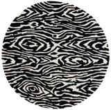 Safavieh Ebony 6'-0" x 6'-0" Rug in Black / Ivory