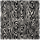 Safavieh Ebony 6'-0" x 6'-0" Rug in Black / Ivory