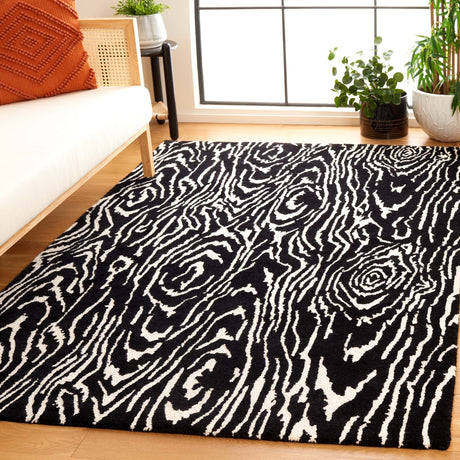 Safavieh Ebony Ebn550Z Black/Ivory Rug - Safavieh - ebn550z - 3