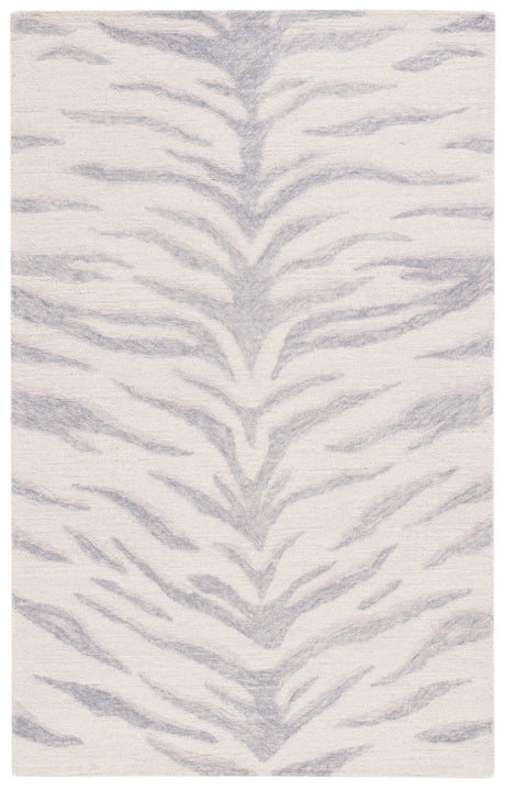 Safavieh Ebony 4'-0" x 6'-0" Rug in Grey / Ivory