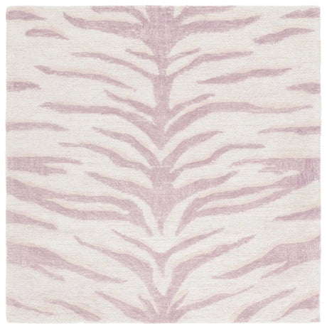 Safavieh Ebony 6'-0" x 6'-0" Rug in Pink / Ivory
