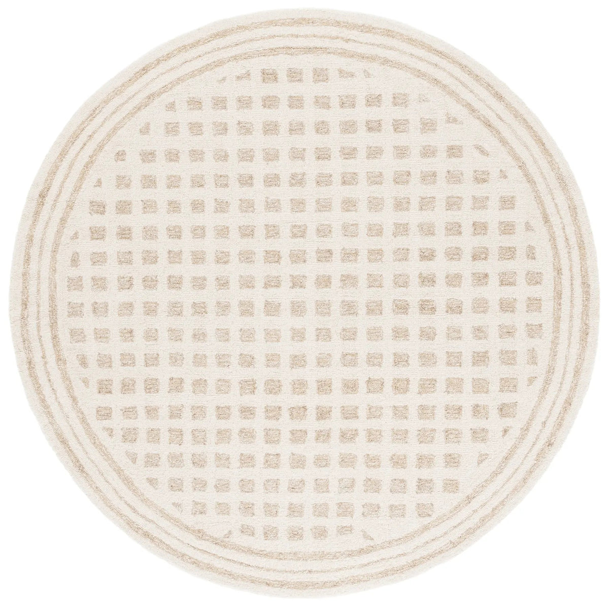 Safavieh Ebony 6'-0" x 6'-0" Rug in Ivory / Beige
