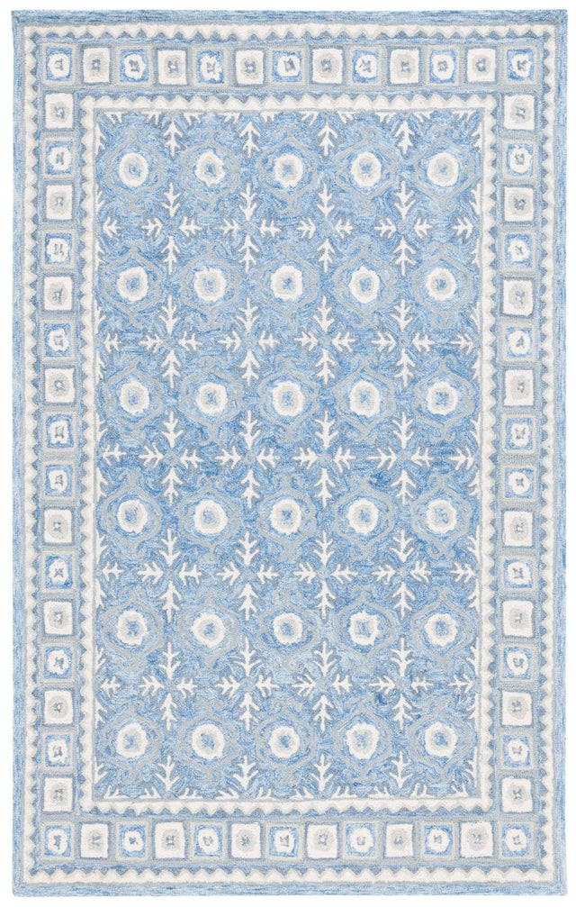 Safavieh Ebony Ebn651M Blue/Ivory Rug - Safavieh - ebn651m - 3