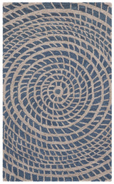 Safavieh Ebony 3'-0" x 5'-0" Rug in Blue / Ivory