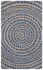Safavieh Ebony 3'-0" x 5'-0" Rug in Blue / Ivory