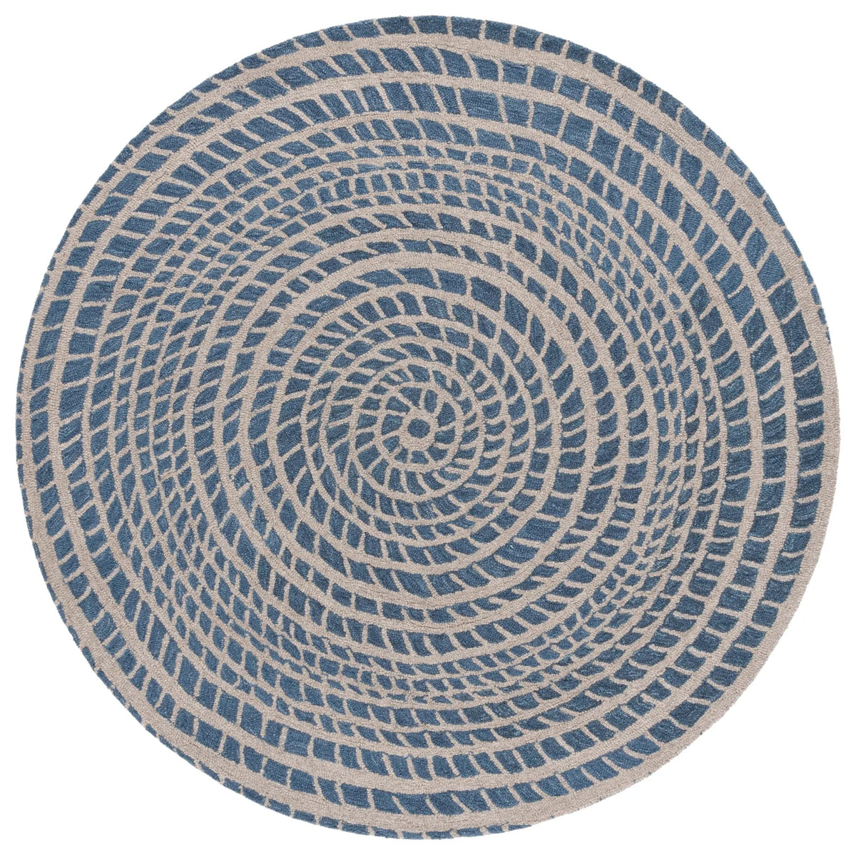 Safavieh Ebony 6'-0" x 6'-0" Rug in Blue / Ivory