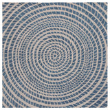 Safavieh Ebony 6'-0" x 6'-0" Rug in Blue / Ivory