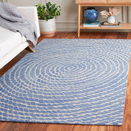 Safavieh Ebony Ebn652M Blue/Ivory Rug - Safavieh - ebn652m - 3