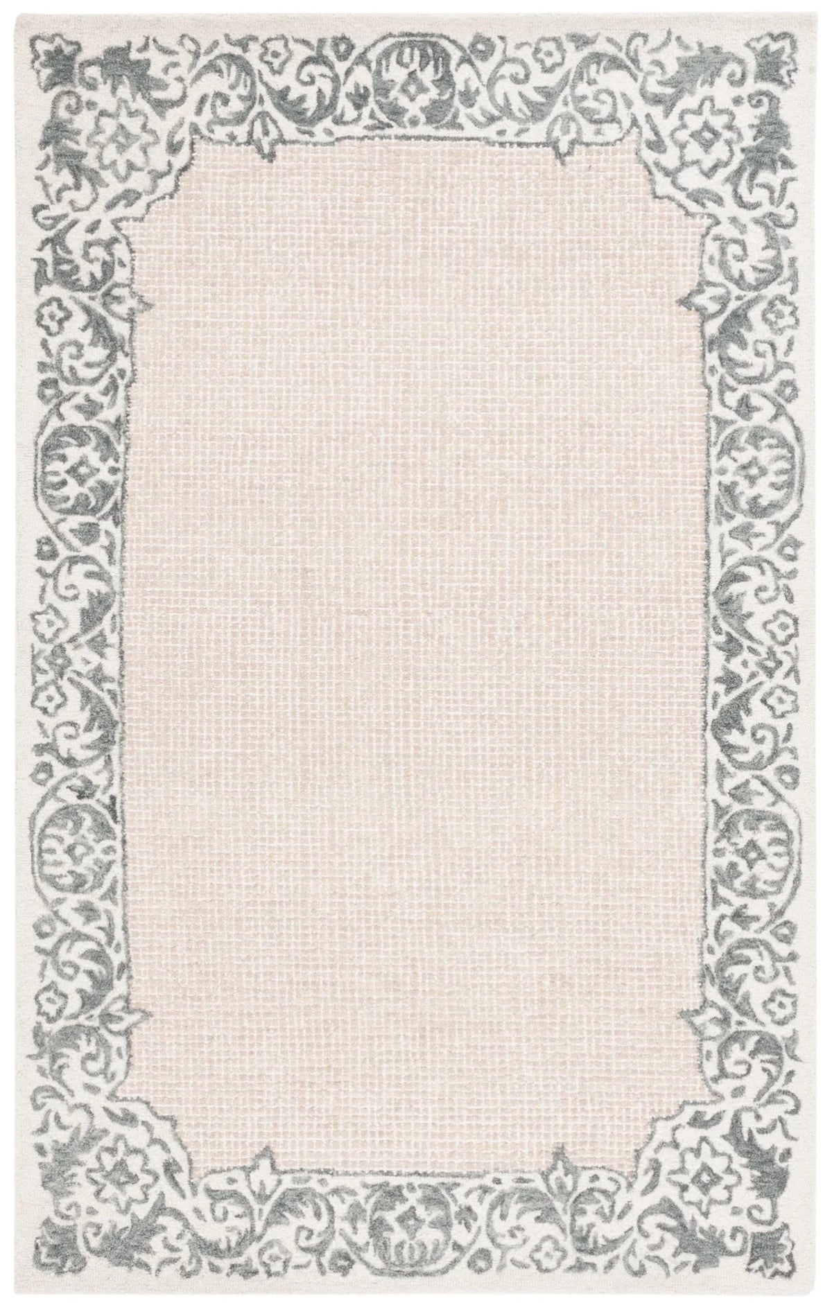 Safavieh Ebony 4'-0" x 6'-0" Rug in Ivory / Grey