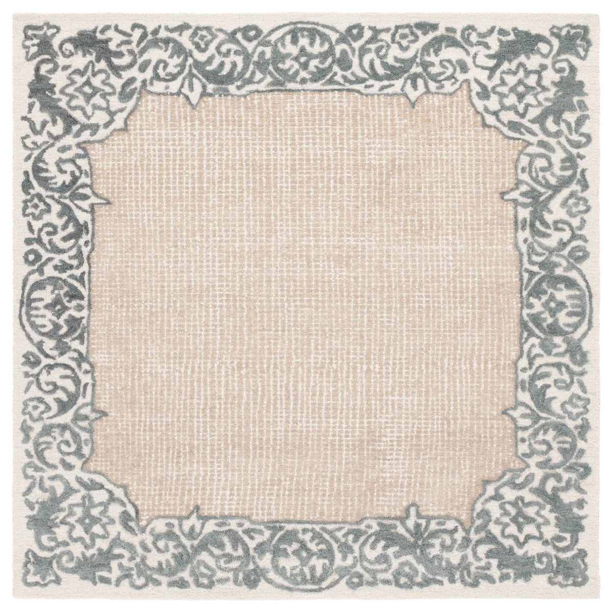 Safavieh Ebony 6'-0" x 6'-0" Rug in Ivory / Grey