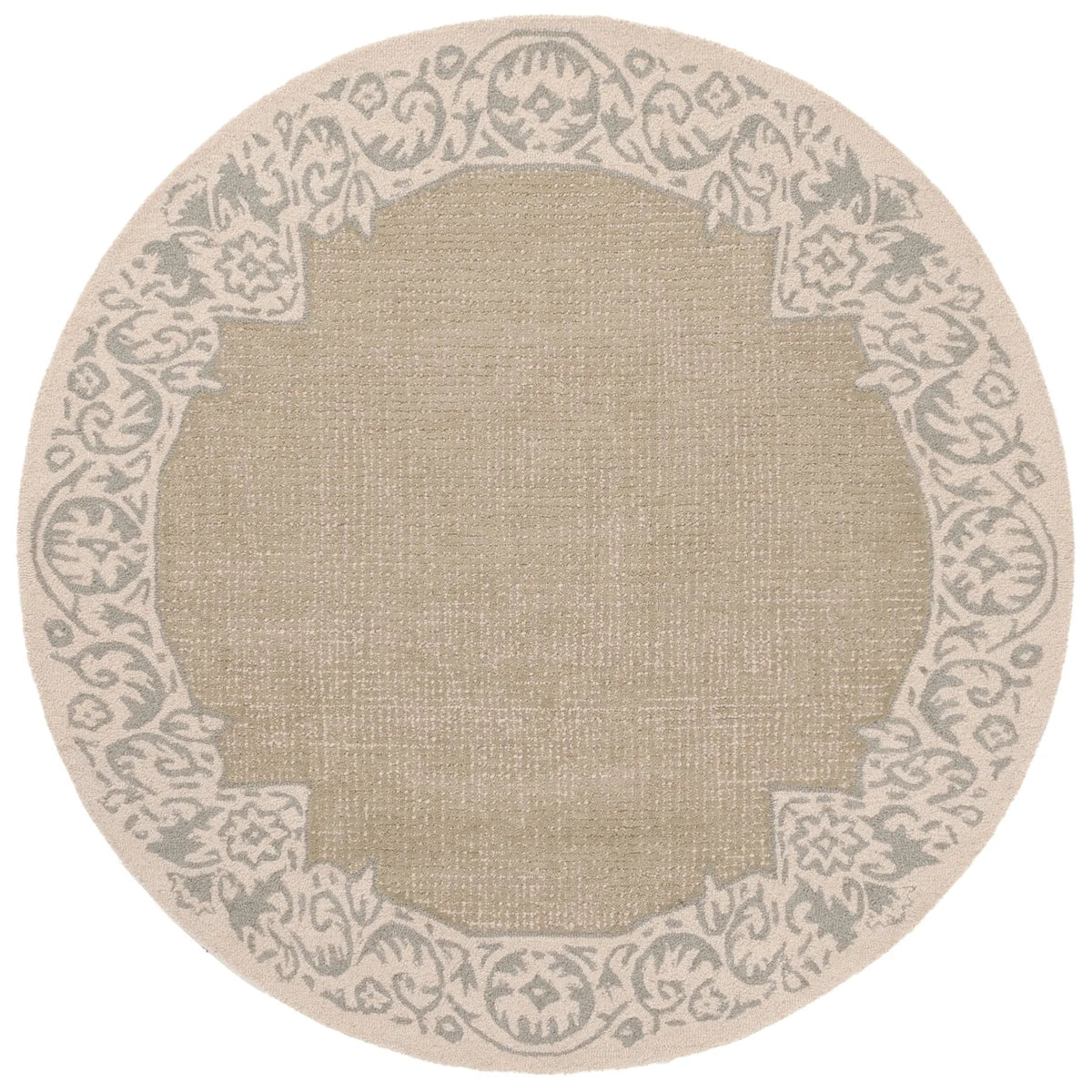 Safavieh Ebony 6'-0" x 6'-0" Rug in Beige / Green
