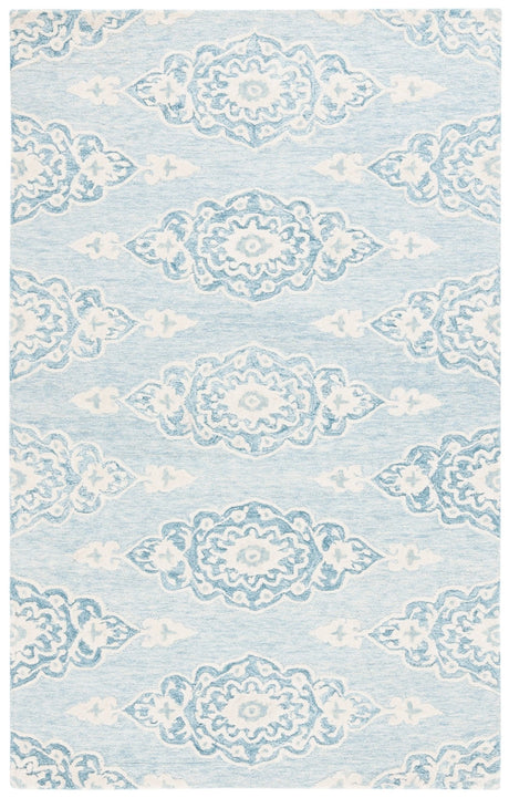 Safavieh Ebony Ebn655M Ivory/Light Blue Rug - Safavieh - ebn655m - 3