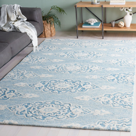 Safavieh Ebony Ebn655M Ivory/Light Blue Rug - Safavieh - ebn655m - 3