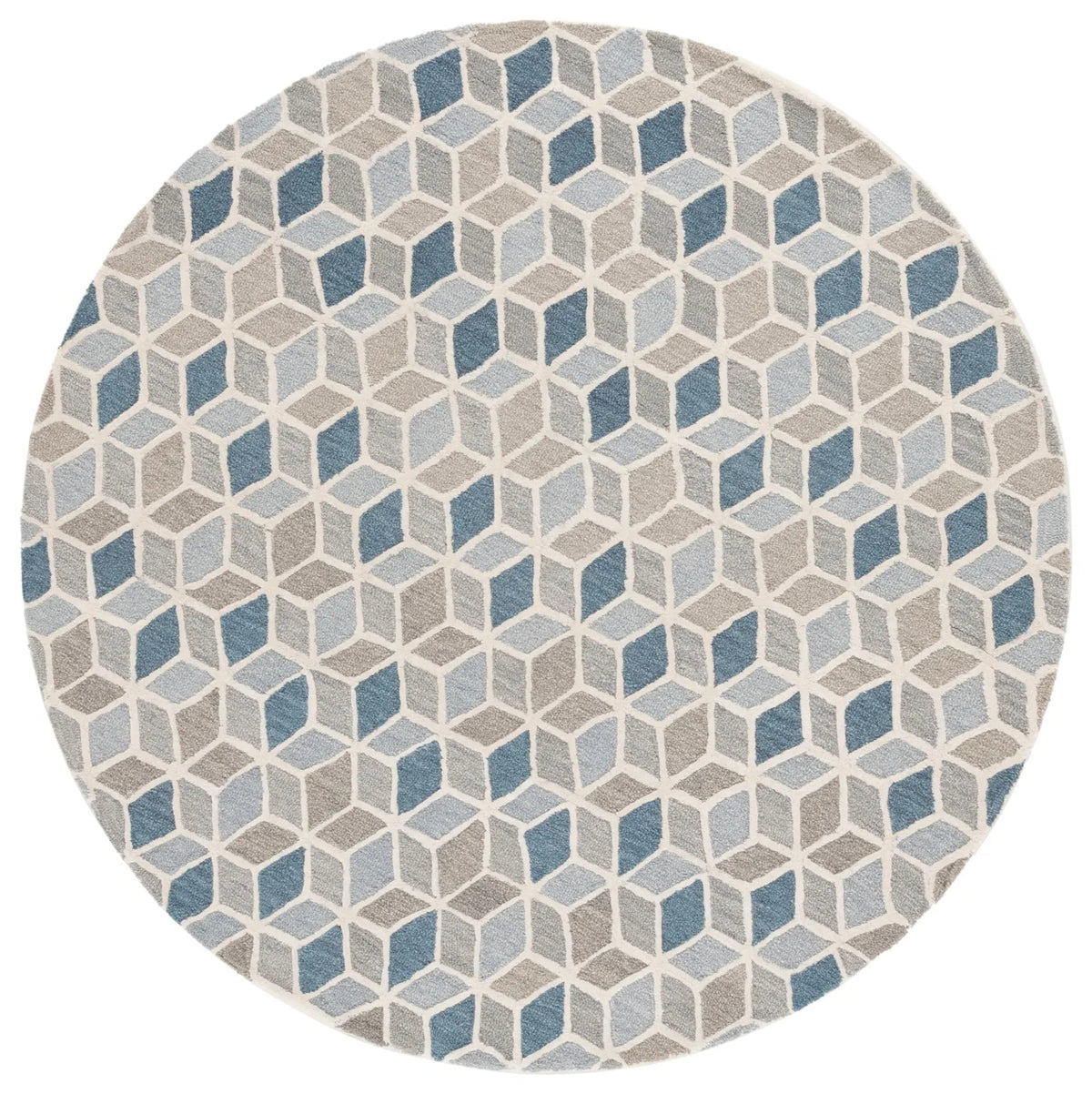 Safavieh Ebony 6'-0" x 6'-0" Rug in Ivory / Blue