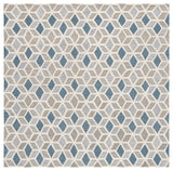 Safavieh Ebony 6'-0" x 6'-0" Rug in Ivory / Blue