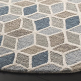 Safavieh Ebony 6'-0" x 6'-0" Rug in Ivory / Blue
