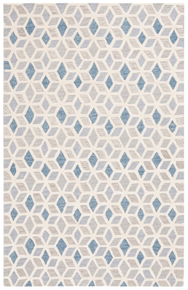 Safavieh Ebony Ebn656A Ivory/Blue Rug - Safavieh - ebn656a - 3