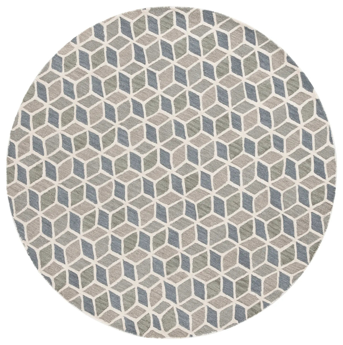Safavieh Ebony 6'-0" x 6'-0" Rug in Ivory / Grey