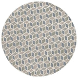 Safavieh Ebony 6'-0" x 6'-0" Rug in Ivory / Grey