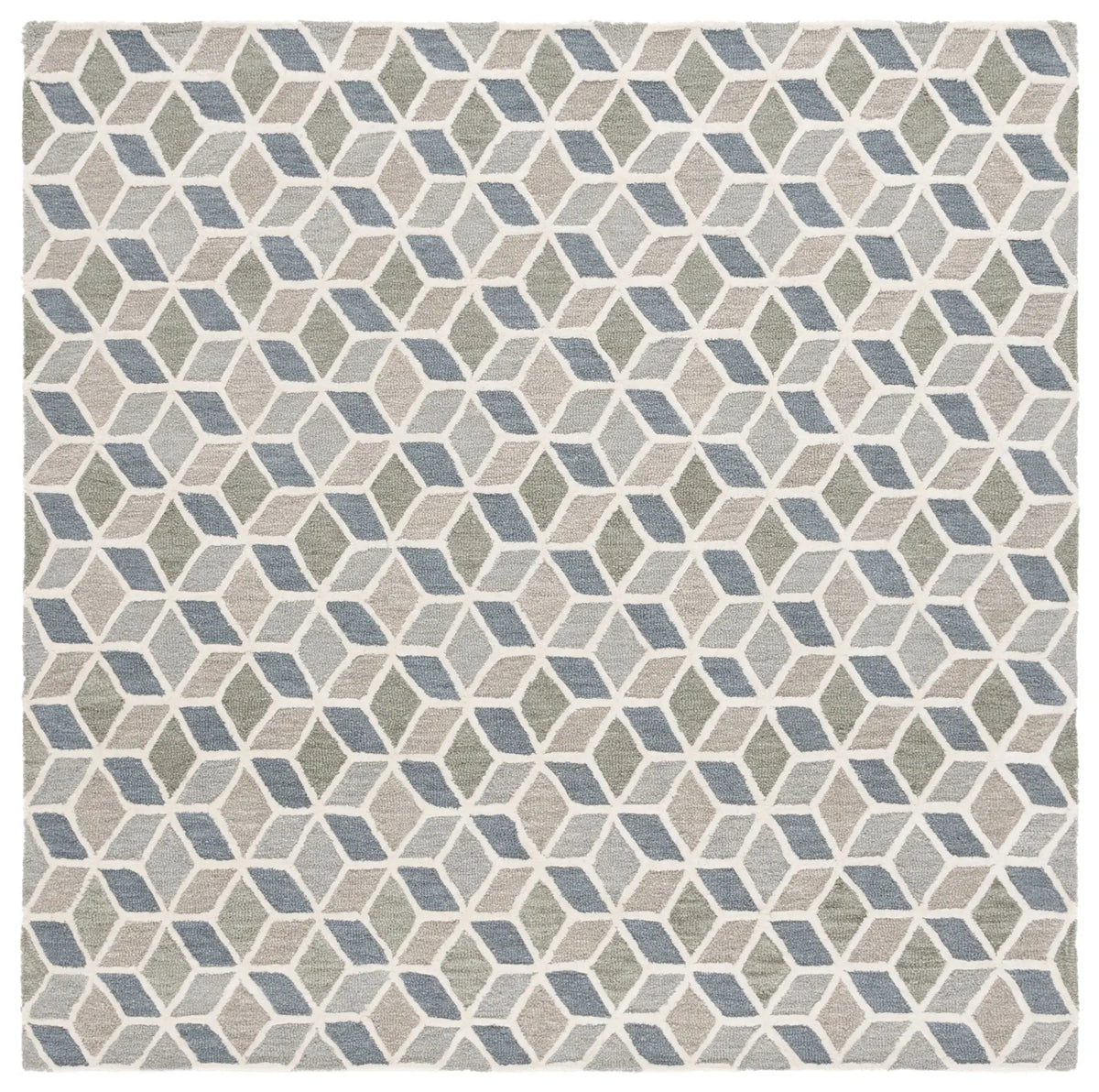 Safavieh Ebony 6'-0" x 6'-0" Rug in Ivory / Grey