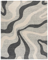 Safavieh Ebony 8'-0" x 10'-0" Rug in Charcoal / Ivory